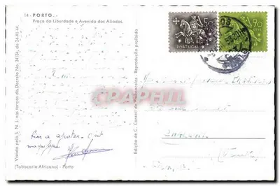 Praça da Liberdade — Porto — Edição de C. Concellos — Verso
