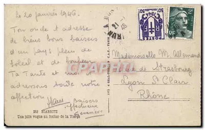 विरजिन के रॉक — बियारिट्ज़ — एडिटर रियल-फोटो, संख्या (15) — पीछे