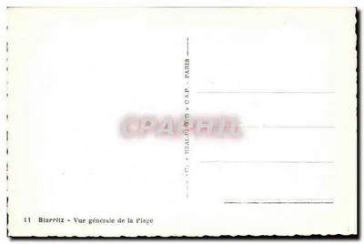 Biarritz — Vista della spiaggia — Paris — Verso