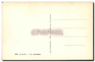 Dol-de-Bretagne — Widok na katedrę — Studio DOL (Dol-de-Bretagne) — Rewers