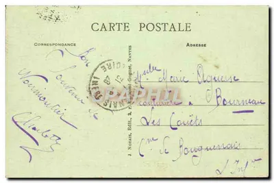 Noirmoutier - Bois de la Chaize - A Lagoa Vermelha — J. Nozais, Editor, Nantes, n°56 — Verso
