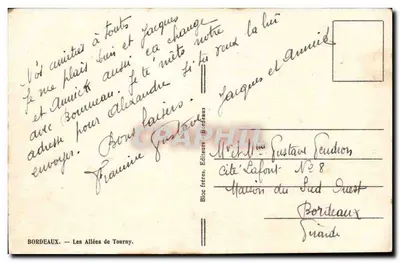 बोर्डेलॉन्स — लेस अलेस डी टर्नी — केंद्रीय फॉन्टेन — एडिटर ट्रामिनियर, नंबर 8 — पीछे