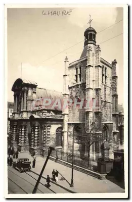 Igreja de São Pedro de Lille — vista da fachada e da torre — G. HAURÉ