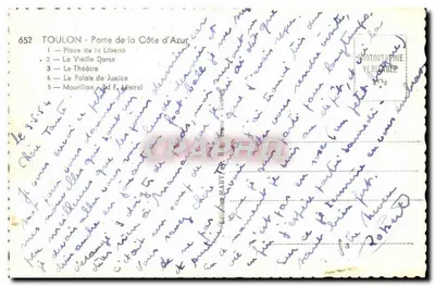 Toulon — widok panoramiczny — Wydawnictwo Mary, nr 652 — Rewers