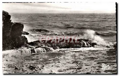 Croix-de-Vie — Mar agitada na Corniche — Roosy