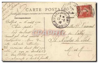 Belfort - Estátua « Quand-Même » — Edição Artística P. F. By — Verso