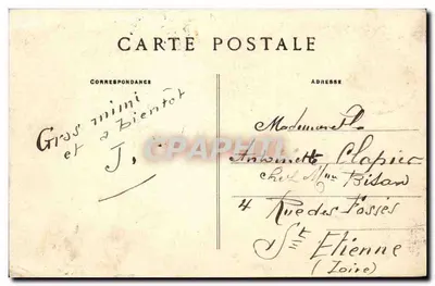 Belfort — O Leão — obra de Bartholdi, oferecida a Belfort por Subscrição Nacional (1870-71) — Verso