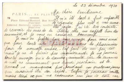 Place Edmond-Rostand — Panthéon w tle — Yvon, n°79 — Rewers