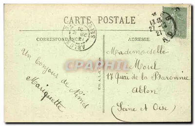 Nîmes — La Grotte — Wydawca A. L. G. Nîmes, nr 17 — Rewers