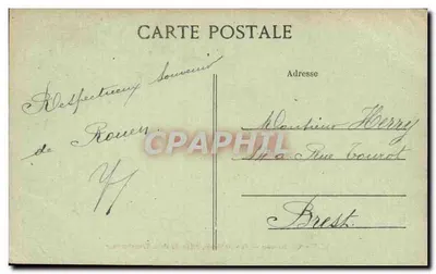 Rouen — Ogólny widok, zdjęcie z mostu Transbordeur — E.T. 602 — Rewers