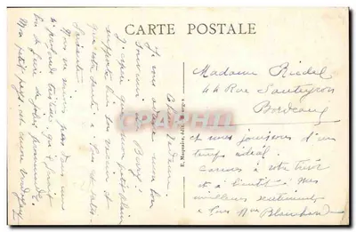 Bourges — Pałac Jacques-Cœur. Wewnętrzny dziedziniec — E. Maynaud, wyd. Bourges, nr 304 — Rewers