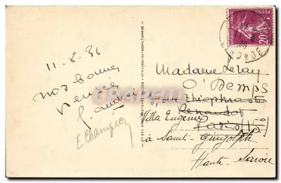 Arcachon - Côte d'Argent - Widok zachodzącego słońca — Wydawca: CIR DES ANCIENNES PHOTOGRAPHIES - N° 163 — Rewers