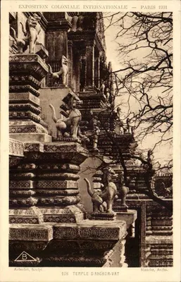 Temple d'Angkor-Vat — Exposition Coloniale Internationale — Paris 1931 — Blanche, Archs.