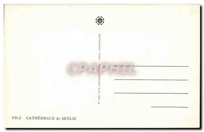 Katedra w Senlis — widok fasady i dzwonnicy — ND.2 — Rewers