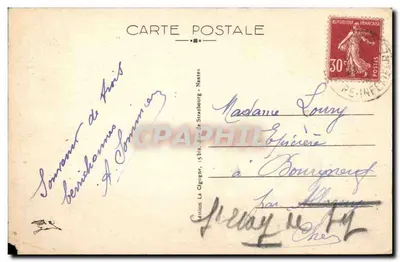 Le Croisic — Wysoka skała — Wydawnictwo La Cigogne, 15 bis, rue de Strasbourg, Nantes — n° 917 — Rewers
