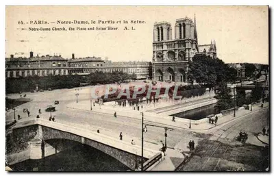 Paris — Notre-Dame, a Praça e a Sena — A. L.