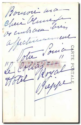 Dieppe — L'Esplanade du Casino i Zamek — G. Arnaud, nr 82 — Rewers
