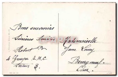 Caub, Die Pfalz — castelo sobre a água — J. Wollstein, Berlim, n° 43 — Verso