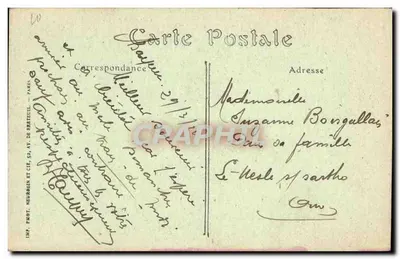 Catedral de Bayeux — Lado da Abside — ND. Fot. — Verso