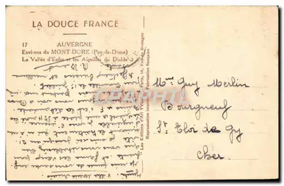वैले डी एनफर और लेस एगुइल्स डू डीवल — ऑवर्गन — एडिशन डी आर्ट इवॉन — पीछे
