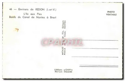 Brzegi Kanału z Nantes do Brest — Okolice REDON (Ille-et-Vilaine) — Wydawnictwo GABY — Rewers