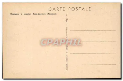 Pokój do snu — Jean-Jacques Rousseau — Wydanie specjalne Charmenttes — Rewers