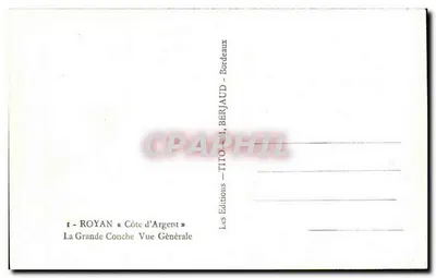 La Grande Conche — Widok ogólny — Wydawnictwo TITO-M. BERJAUD, Bordeaux — Rewers