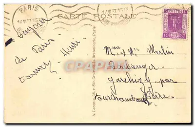 Paryż — Katedra Notre-Dame i Parvis — A. Leconie, n°66 — Rewers