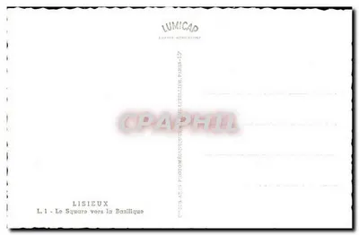 Lisieux — O Square em direção à Basílica — Lumicap — Verso