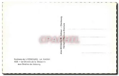 Okręgi Cherbourgu – La Hague – Szlak w dół do jaskiń Jobourg – Alex Becquem – 655 — Rewers
