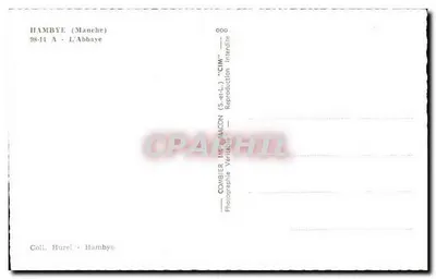 Hambye (Manche) — A Abadia — Combier — Verso