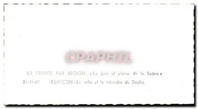 Besançon — La ciudad y el meandro del Doubs — editor LAPIE — Reverso