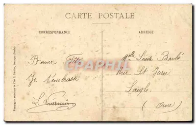 O Saout do Doubs — Altura 27 m. — C. L. B. — N° 921 — Verso