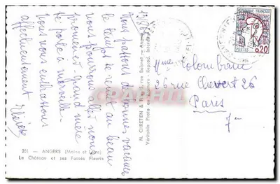 Castelo de Angers — seus fosseis floridos — Lionel — Verso