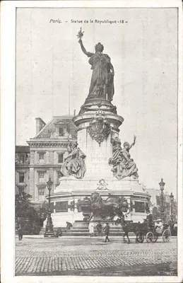 Paris — Estátua da República — editor M. K. S.