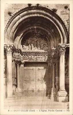Saint-Gilles (Gard) — A Igreja. Portal Central — N°8