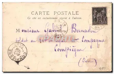 Pierrefonds — Zamek i wieś — niewiadomy wydawca — Rewers