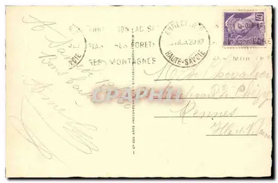 Jezioro Annecy — Ogólny widok Montbon-St-Bernard — CP DES ARTS — Rewers