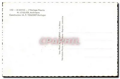 Le Mans — A Relógio Florido — Adol — Verso