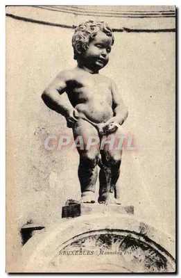 ब्रुसेल्स - मैन्नेकेन पिस — पत्थर की स्टेट्यू — प्रकाशक P15
