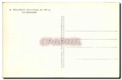Briançon (Alpy) — Katedra — Wyd. Wydawnictwo Alpejskie BRIANÇON — Rewers