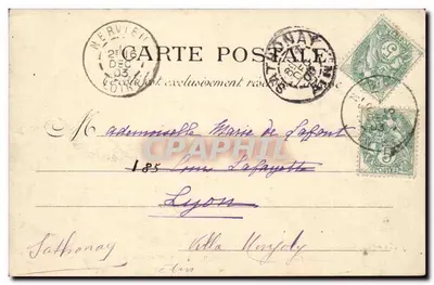 A Seine através de Paris — O Ponte-Royal e o Ministério das Colônias — L.J. & Ch., editor, Angoulême-Paris — Verso