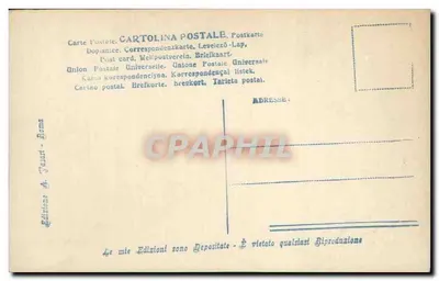 Discobol — Statua dysku — Wyd. A. Vasari, Rzym - 1070 — Rewers