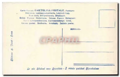 Arianna Addormentata — statua w Muzeum Watykańskim — wydanie A. Vasari, nr 1019 — Rewers