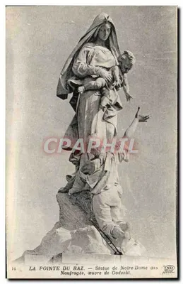 A Ponta do Raz — Estátua de Nossa Senhora dos Naufrágios, obra de Godeski