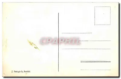 ブルーとグリュエール — 山のパノラマ風景 — フォトタイプ・コ、ヌーシャテル — 裏面