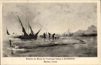 Marine à Barbizon — Edition du Musée de l'Auberge Ganne à Barbizon — A. Lavau