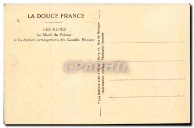 As Alpes — O Massif do Pelvoux e os últimos prolongamentos das Grandes Rousses — Yvon — Verso