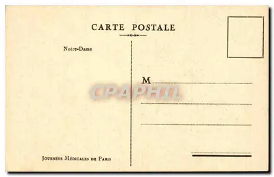 Notre-Dame w Paryżu — widok na fasadę — oferowane przez pana Deschiensa — Rewers