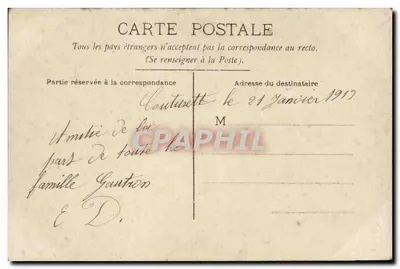 Bonne Fête — Telegram — Circe, n° 4448 — Rewers